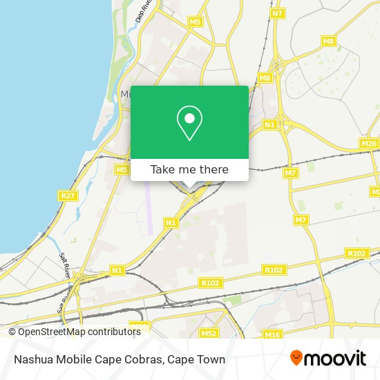 Nashua Mobile Cape Cobras map