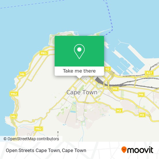 Open Streets Cape Town map