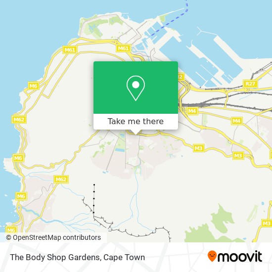 The Body Shop Gardens map