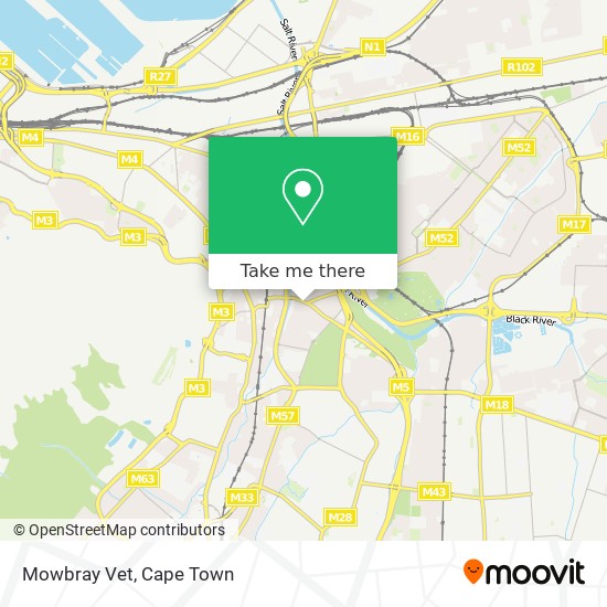 Mowbray Vet map