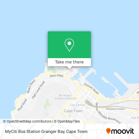 MyCiti Bus Station Granger Bay map