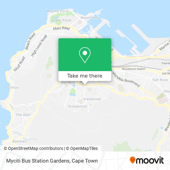 Myciti Bus Station Gardens map