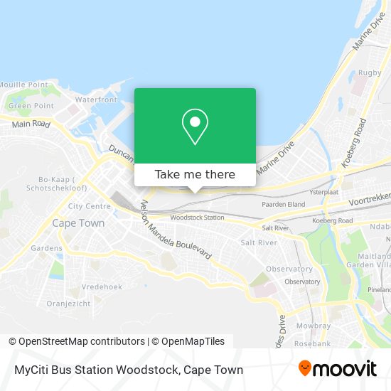 MyCiti Bus Station Woodstock map