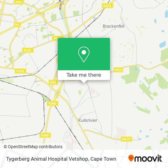 Tygerberg Animal Hospital Vetshop map