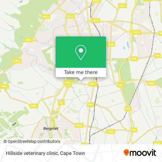 Hillside veterinary clinic map