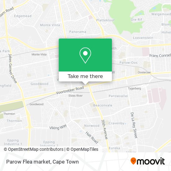 Parow Flea market map