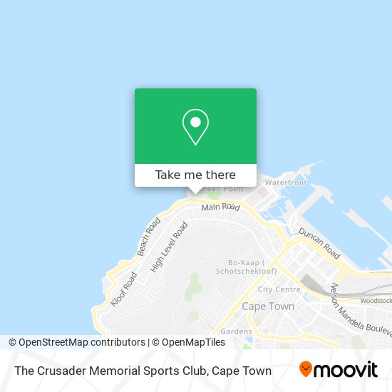 The Crusader Memorial Sports Club map