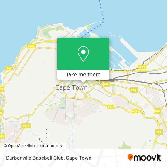 Durbanville Baseball Club map
