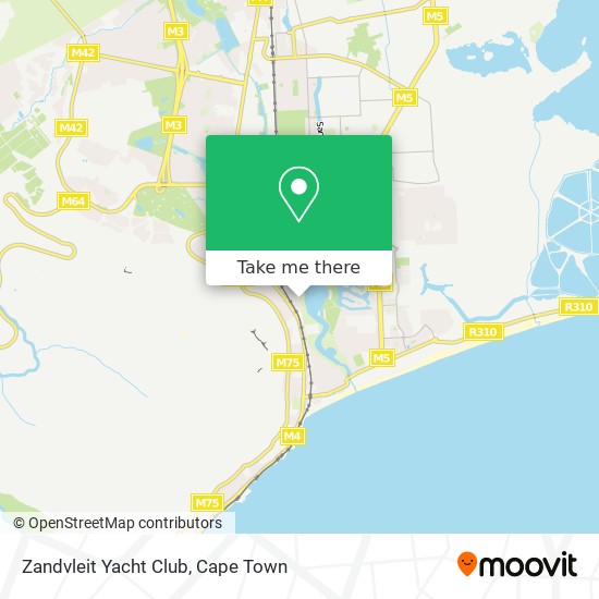 Zandvleit Yacht Club map