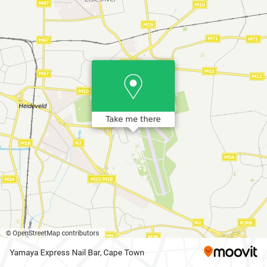 Yamaya Express Nail Bar map