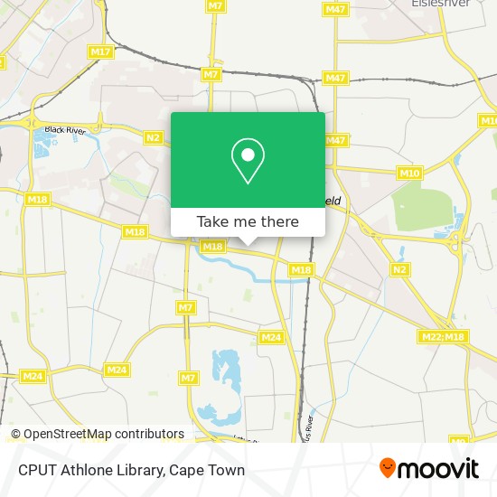 CPUT Athlone Library map