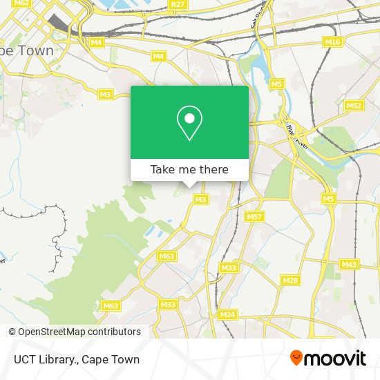 UCT Library. map