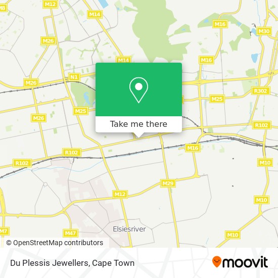 Du Plessis Jewellers map