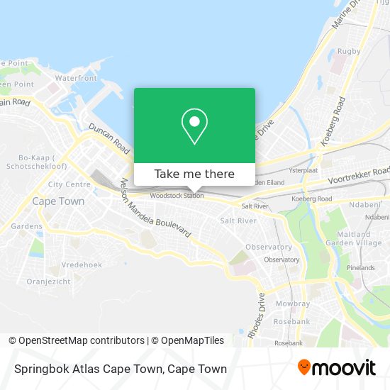 Springbok Atlas Cape Town map