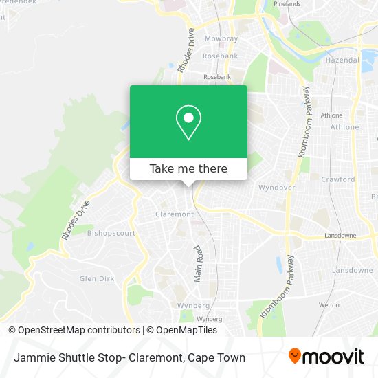Jammie Shuttle Stop- Claremont map
