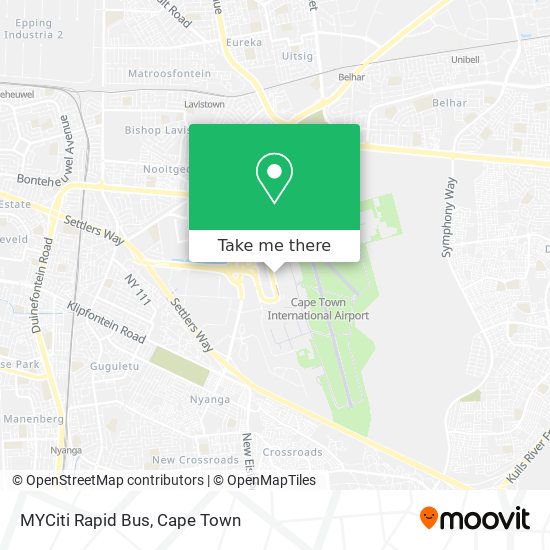 MYCiti Rapid Bus map