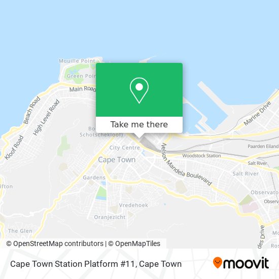 Cape Town Station Platform #11 map