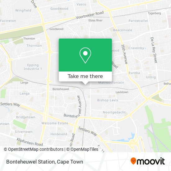 Bonteheuwel Station map