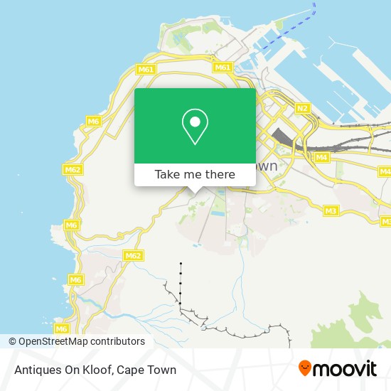Antiques On Kloof map