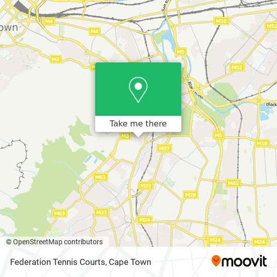 Federation Tennis Courts map