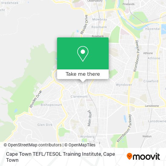 Cape Town TEFL / TESOL Training Institute map