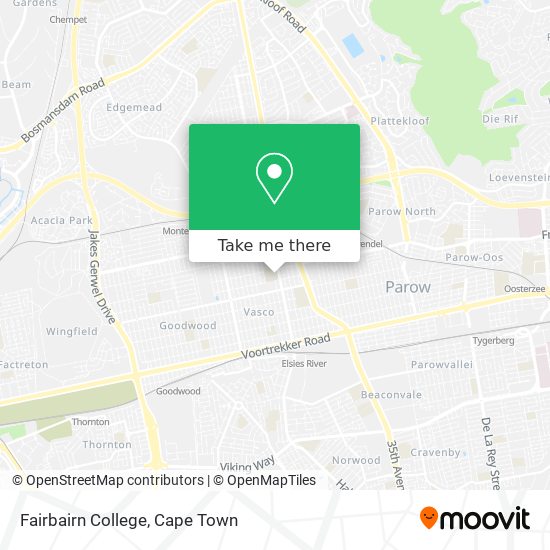 Fairbairn College map