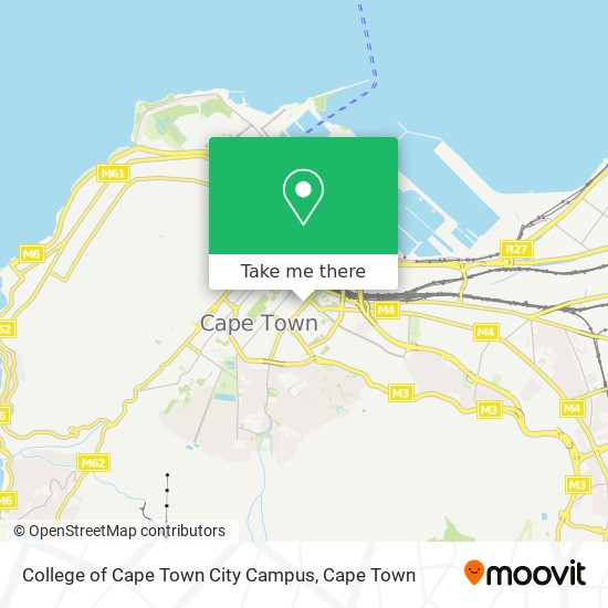 College of Cape Town City Campus map