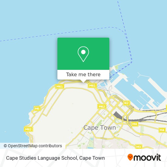 Cape Studies Language School map