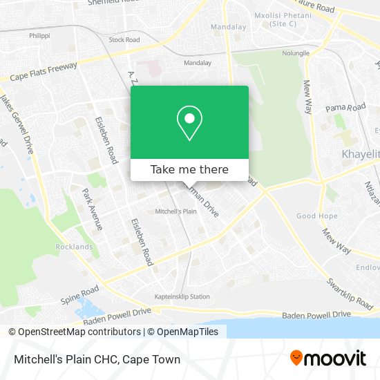 Mitchell's Plain CHC map