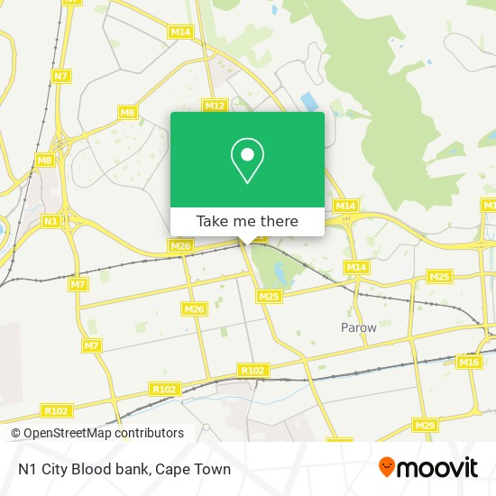 N1 City Blood bank map