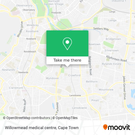 Willowmead medical centre map