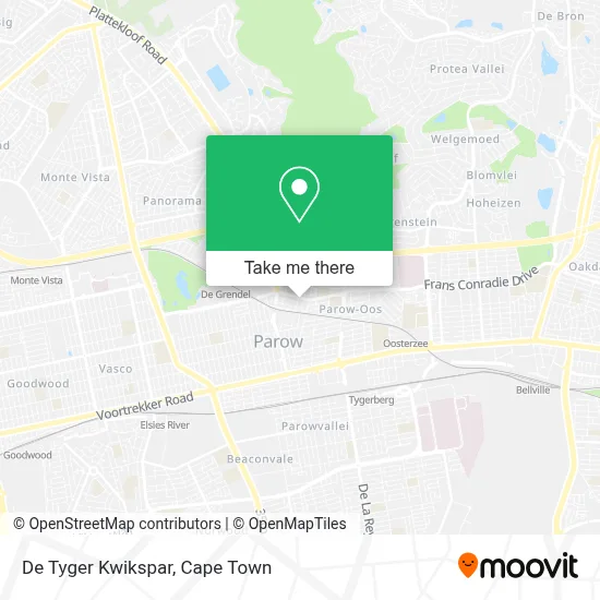 De Tyger Kwikspar map