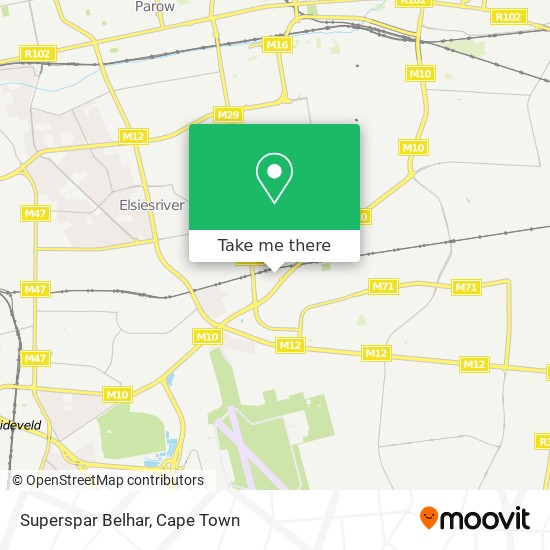 Superspar Belhar map