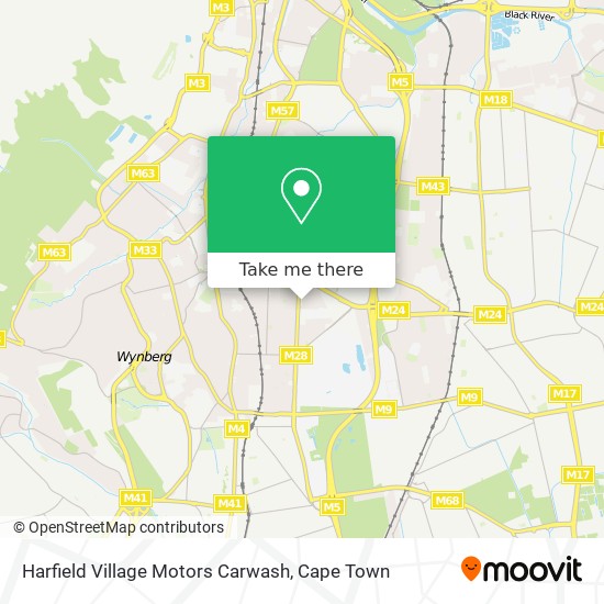 Harfield Village Motors Carwash map