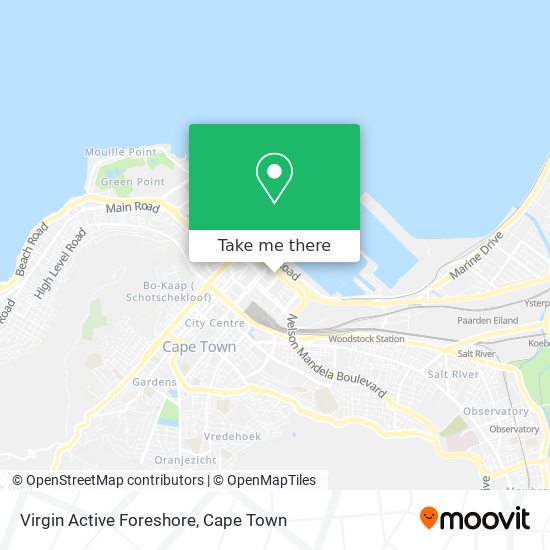 Virgin Active Foreshore map