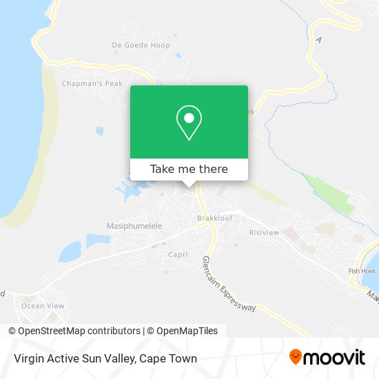 Virgin Active Sun Valley map