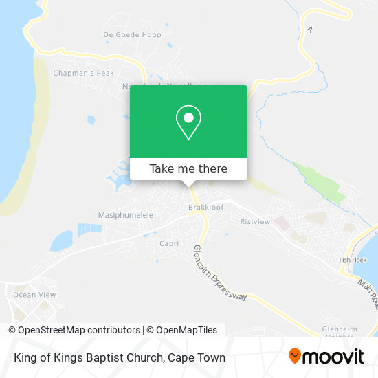 King of Kings Baptist Church map