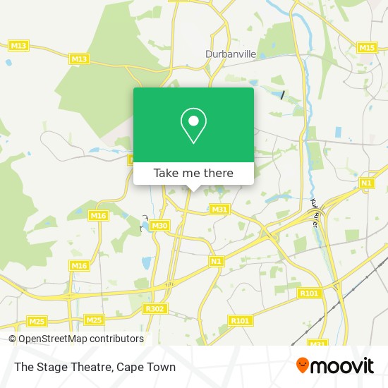 The Stage Theatre map