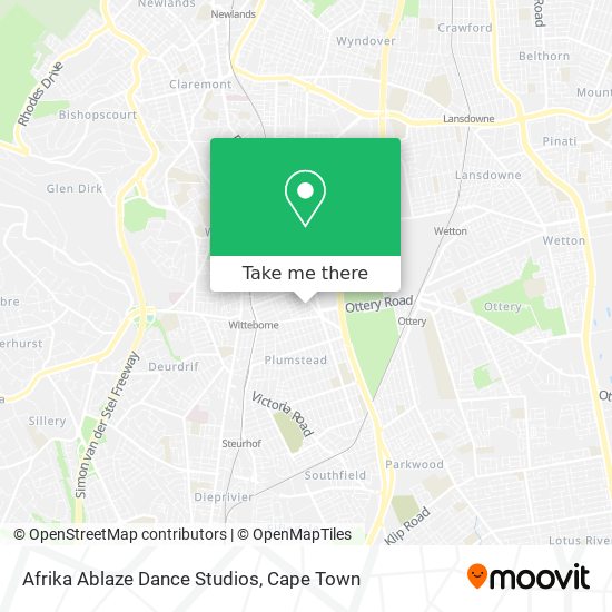Afrika Ablaze Dance Studios map