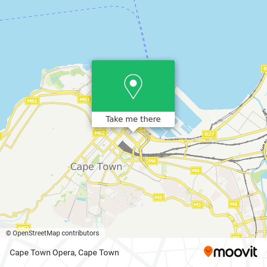 Cape Town Opera map
