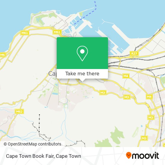 Cape Town Book Fair map