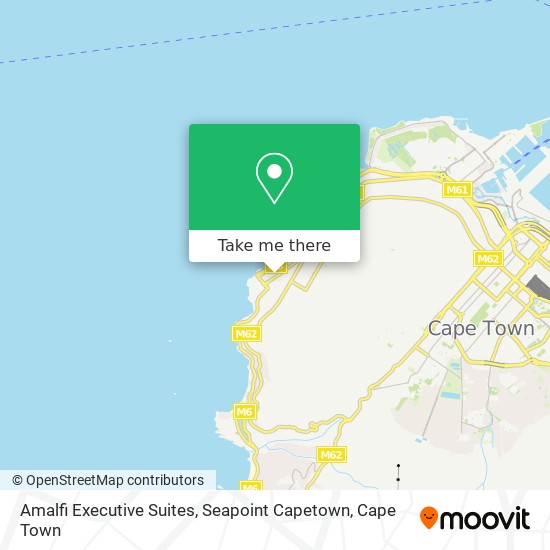 Amalfi Executive Suites, Seapoint Capetown map