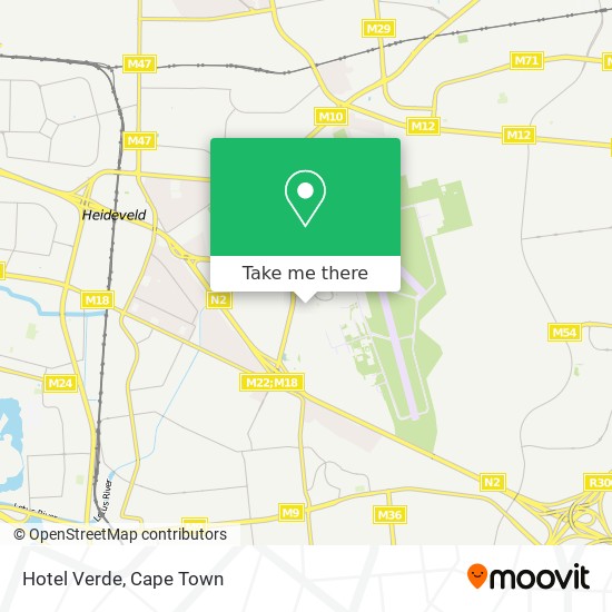 Hotel Verde map