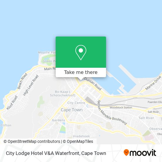 City Lodge Hotel V&A Waterfront map
