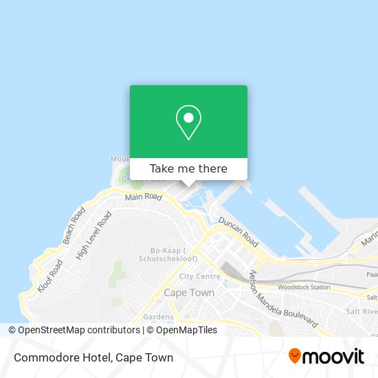 Commodore Hotel map