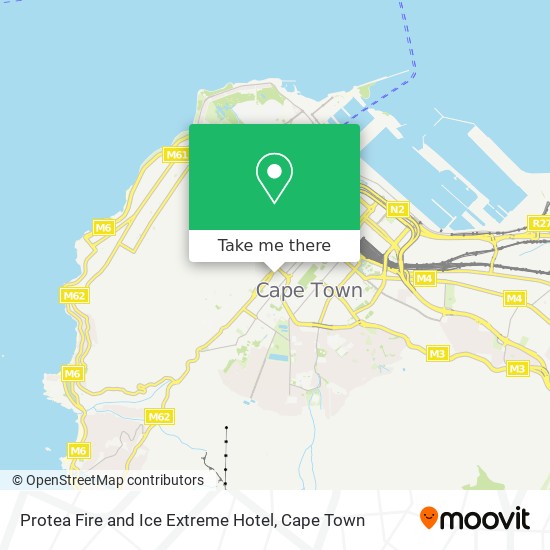 Protea Fire and Ice Extreme Hotel map
