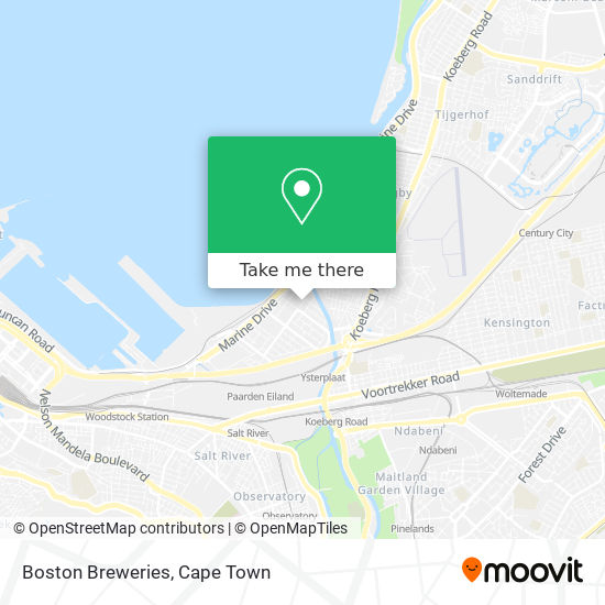 Boston Breweries map