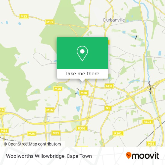 Woolworths Willowbridge map