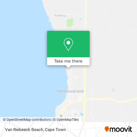 Van Riebeeck Beach map