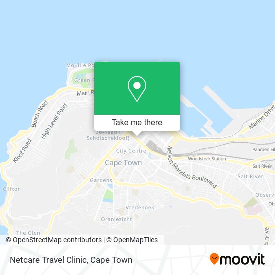 Netcare Travel Clinic map